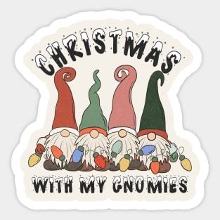 Christmas With My Gnomies Sticker